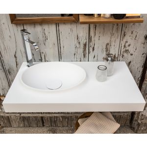 CIPI ITALY Atollo CP950AT Owalna umywalka zintegrowana z blatem