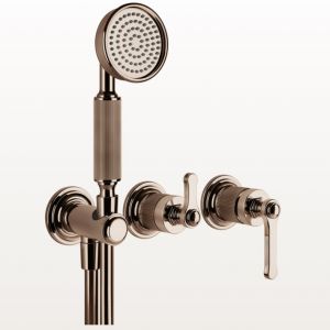 GESSI Venti20 65036_54139 Bateria prysznicowa podtynkowa miedziana art deco