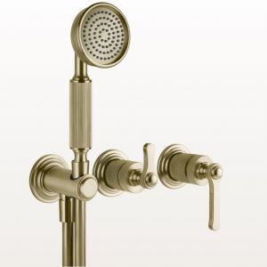 GESSI Venti20 65036_54139 Bateria prysznicowa podtynkowa mosiądz art deco