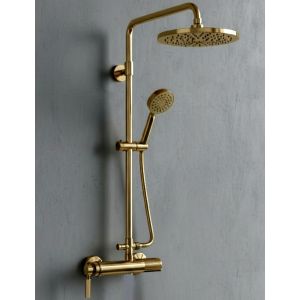 ROSSI FIORENZO Tibesar 526006 Kolumna prysznicowa ścienna złoty połysk art deco