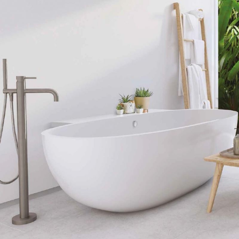 AQUAMASS Stone One Wall Wanna z półką 170x100h44 cm