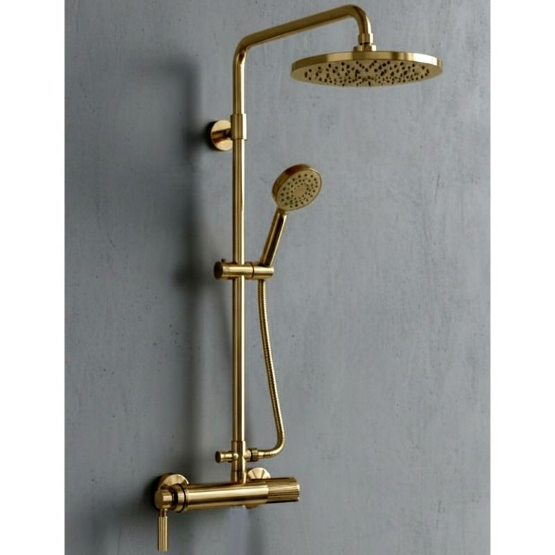 ROSSI FIORENZO Tibesar 526006 Kolumna prysznicowa ścienna złoty połysk art deco