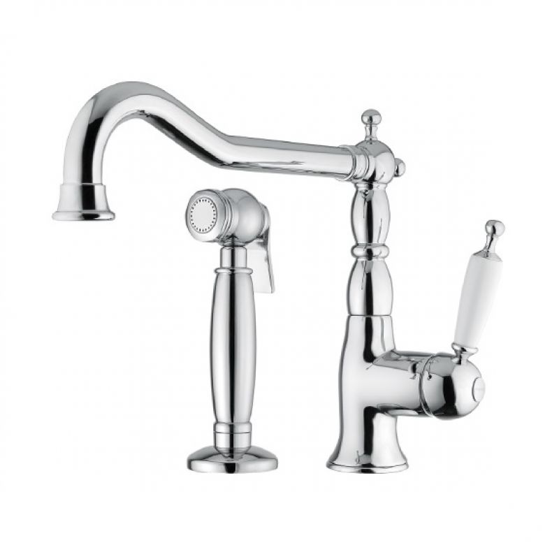 BUGNATESE Kitchen 6384 Bateria kuchenna z wyciąganym prysznicem retro vintage