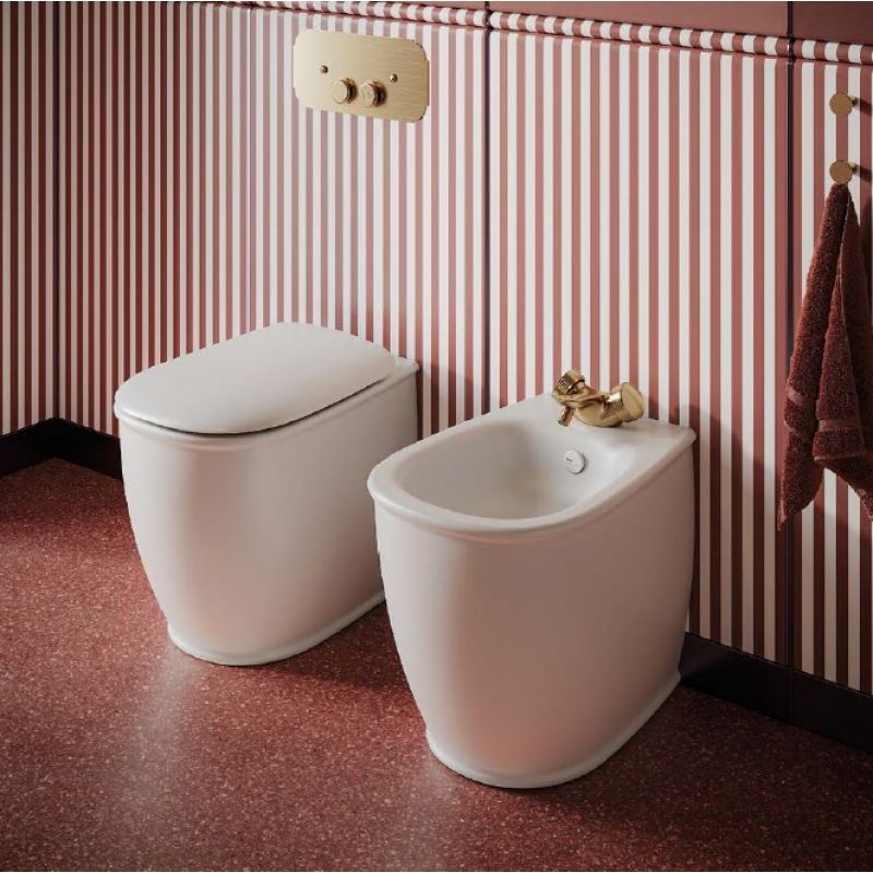 ARTCERAM Atelier ATV002 Miska wc stojąca retro vintage bezkołnierzowa